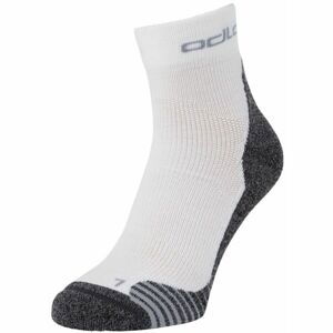 Odlo ACTIVE WARMHIKE SOCK QUARTER Turistické ponožky, bílá, velikost 36-38