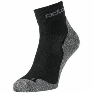 Odlo ACTIVE WARMHIKE SOCK QUARTER Turistické ponožky, černá, velikost 39-41