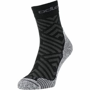 Odlo ACTIVEWARM HIKE GRAPHIC SOCKS Turistické ponožky, černá, velikost 42/44
